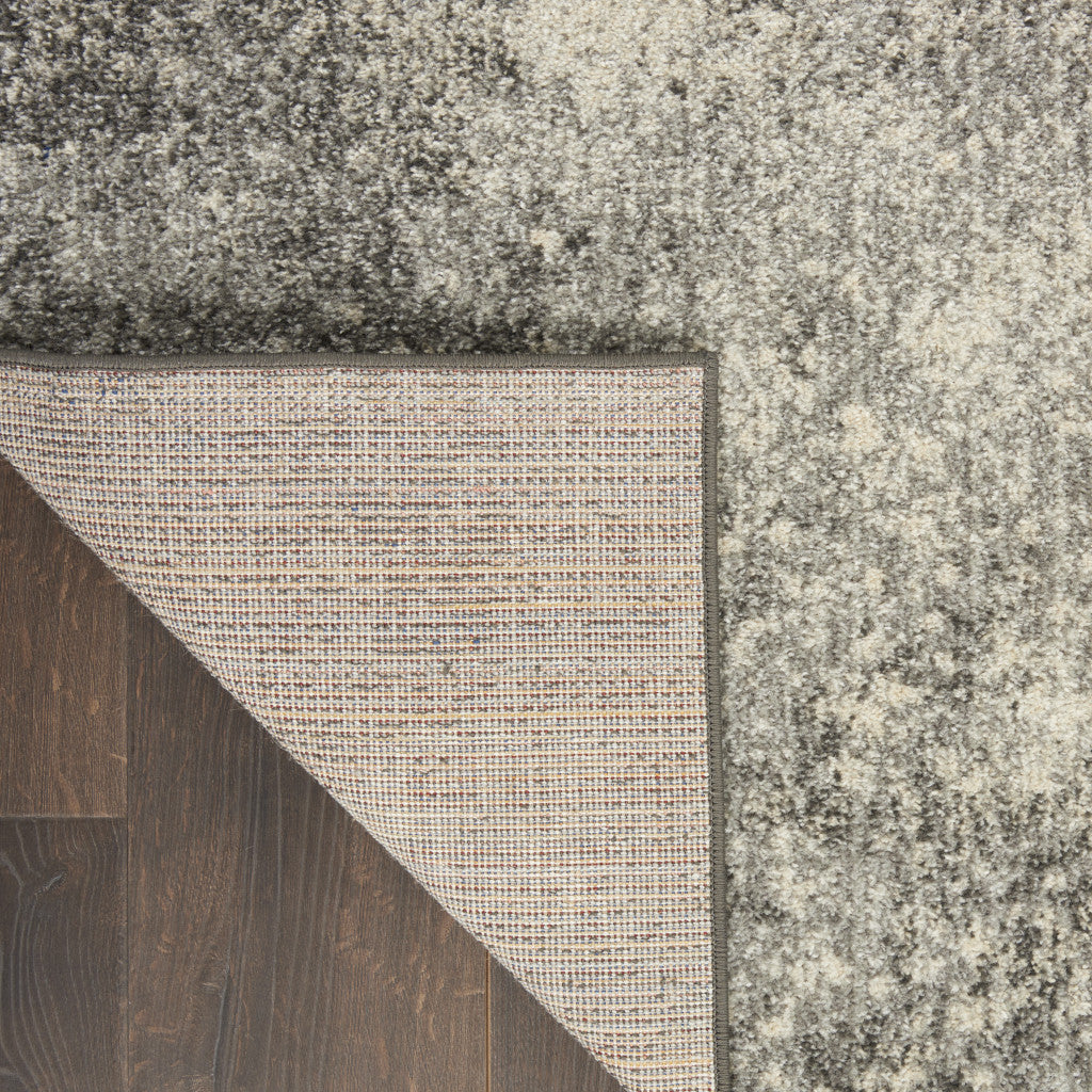 Stylish and Sophisticated Charcoal and Ivory Abstract Power Loom Area Rug for Elevating Your Living Space
