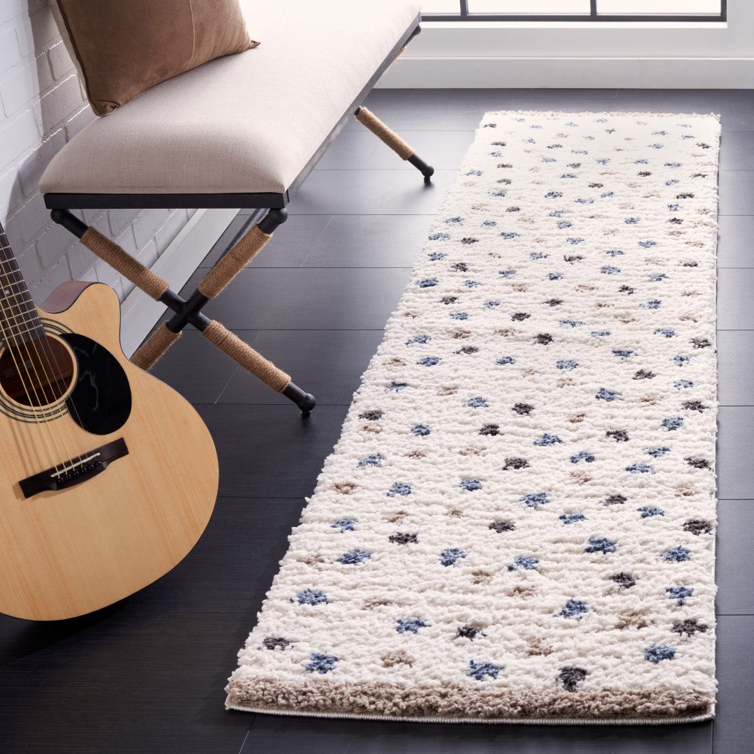 Luxurious Calico Shag and Flokati Style Power Loomed Area Rug for Creating Cozy and Stylish Living Spaces
