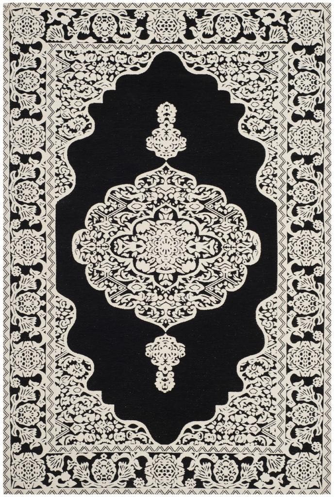 Marbella Area Rug - Contemporary Style, Hand - Woven with Luxurious Polyester and Cotton Blend, 10mm Pile Height