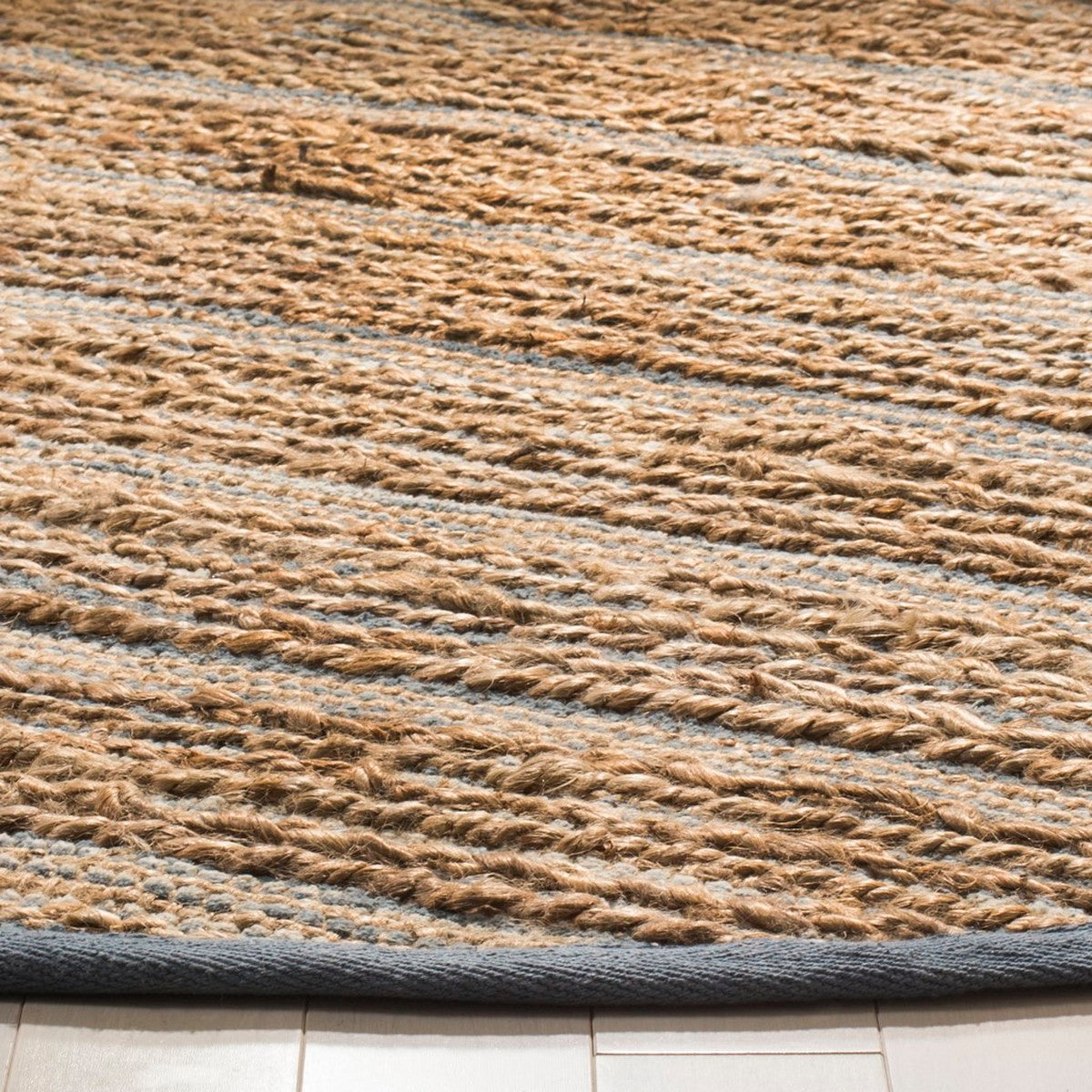Eco-Friendly and Stylish Hand-Woven Cape Cod Jute and Cotton Area Rug for Your Home Decor
