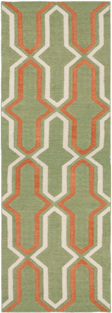 Exquisite Hand-Woven Dhurries Flat Weave Rug with Classic Geometric Patterns for Enduring Home Elegance