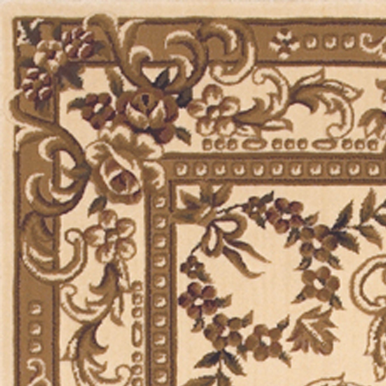 Ivory Hand - Carved Aubusson Area Rug: Luxury Modern Decor for Your Home