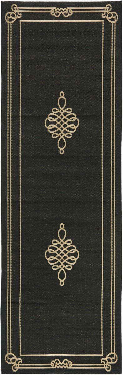 Elegant Indoor/Outdoor Power Loomed Rug with Classic Pattern for Home Décor