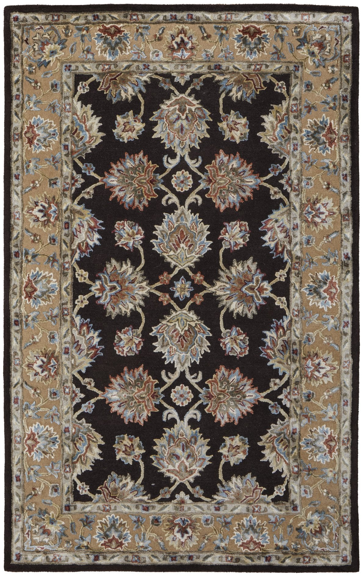 Elegant Hand-Tufted Viscose-Wool Persian Rug for Timeless Living Areas