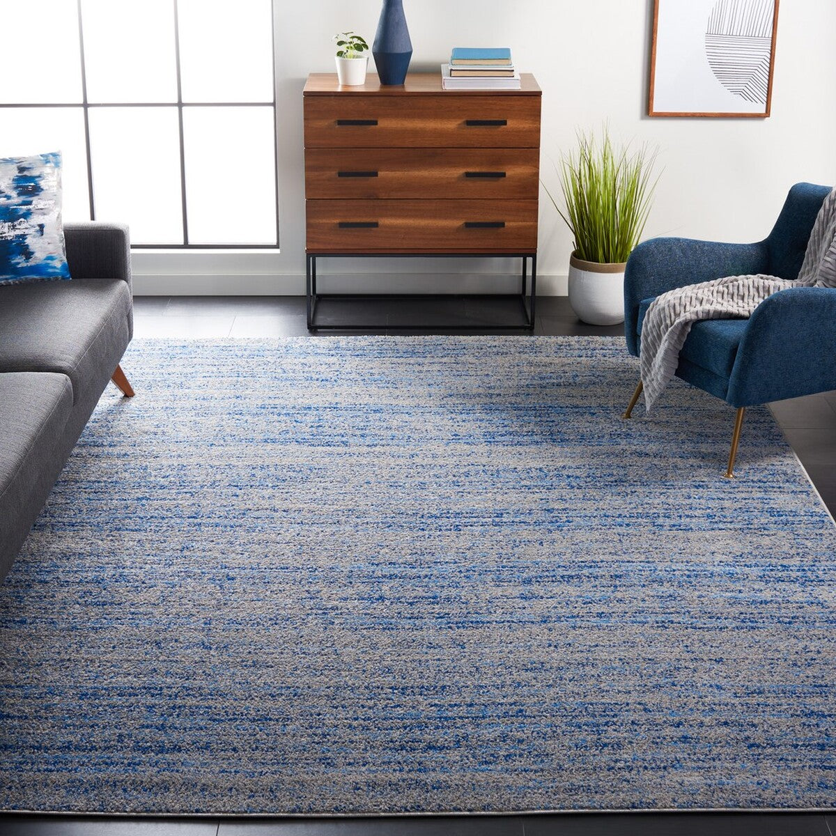 Turkey-Made Adirondack Power Loomed Area Rug: Durable Jute-Poly Blend, Elegant Design