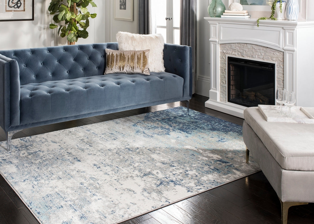 Luxurious Power Loomed Polypropylene Rectangle Rug with Jute Backing from Turkey