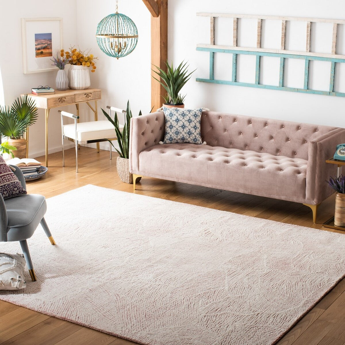 Luxurious Hand - Tufted 100% Fine Indian Wool Pile Rug for Timeless Home Elegance