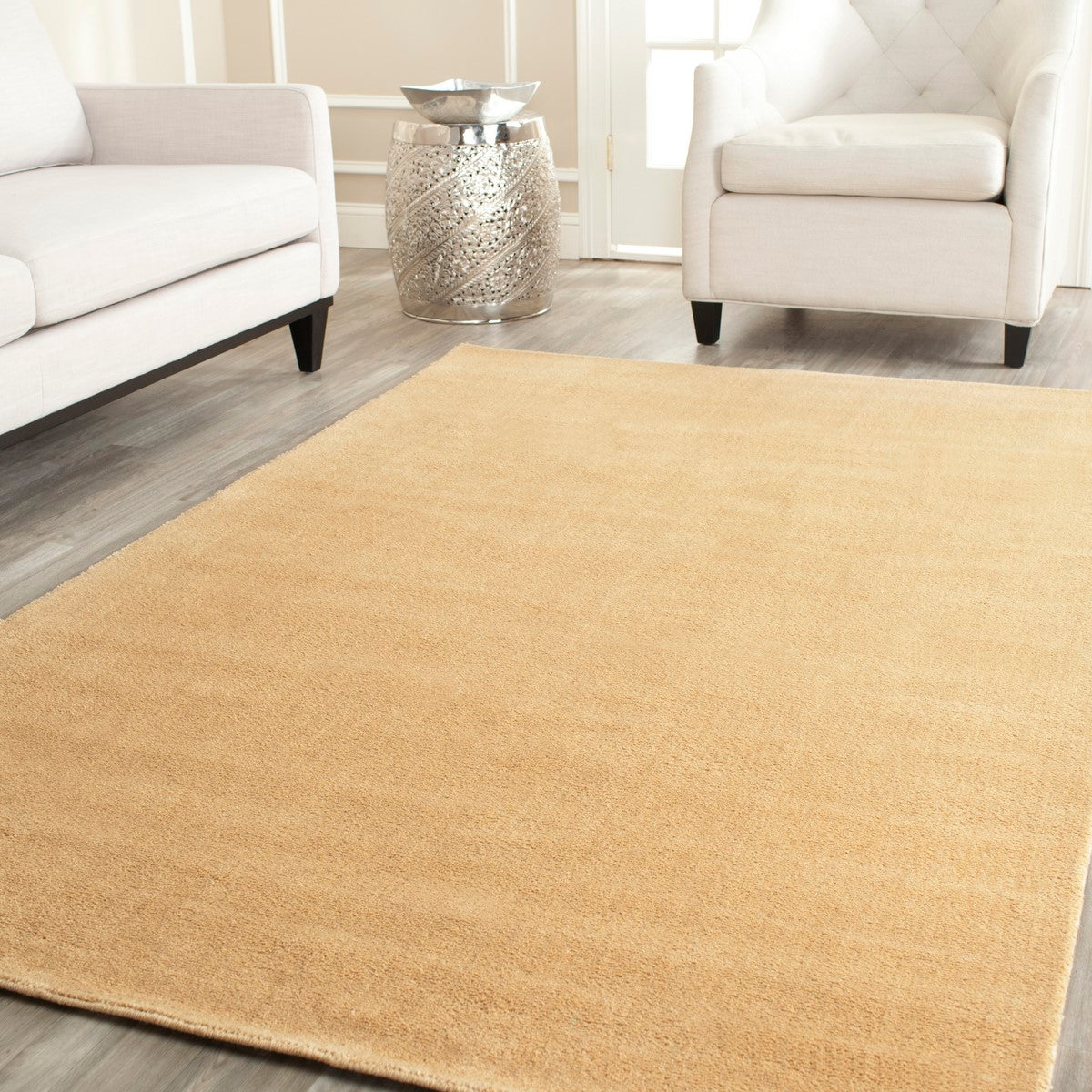 Exquisite Himalaya Hand - crafted Wool Tufted Area Rug with Luxurious Texture for Contemporary and Transitional Home Interior Decor
