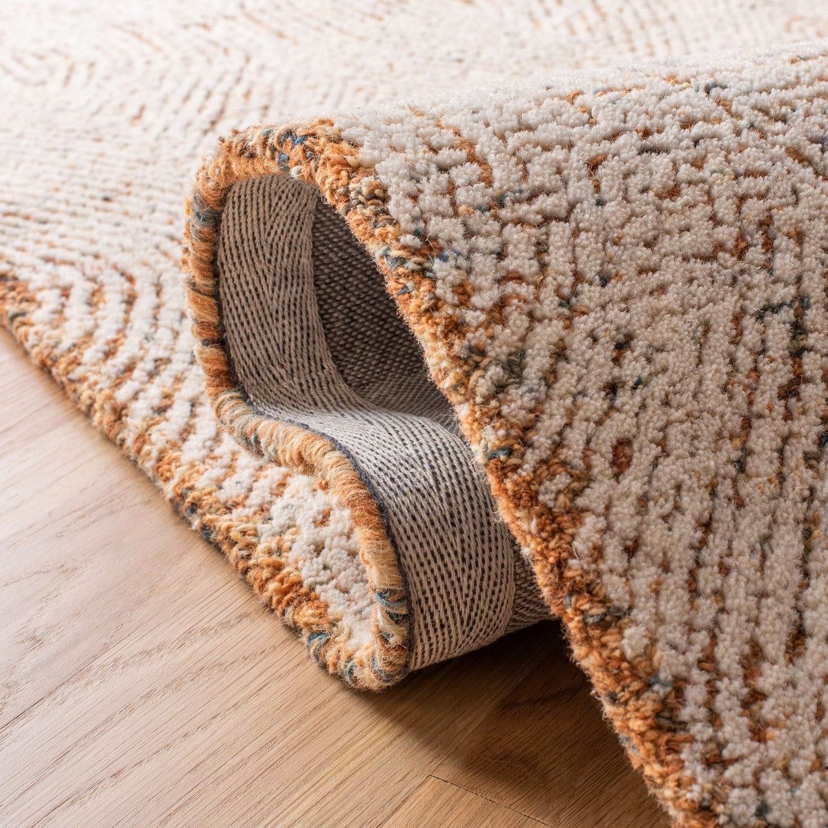 Luxurious 100% Wool Tufted Bohemian Abstract 340 Rug for Home Décor Upgrade