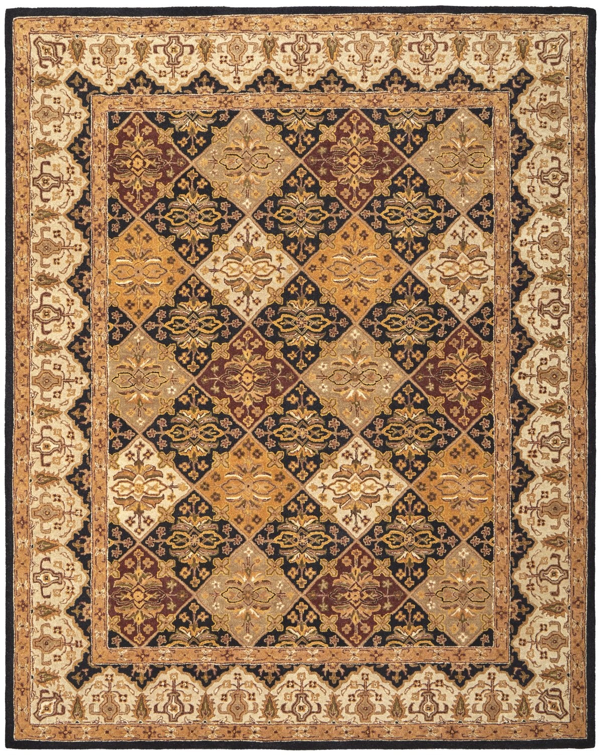 Durable and Stain-Resistant Hand-Tufted Wool Wagner Rug for High-Traffic Zones