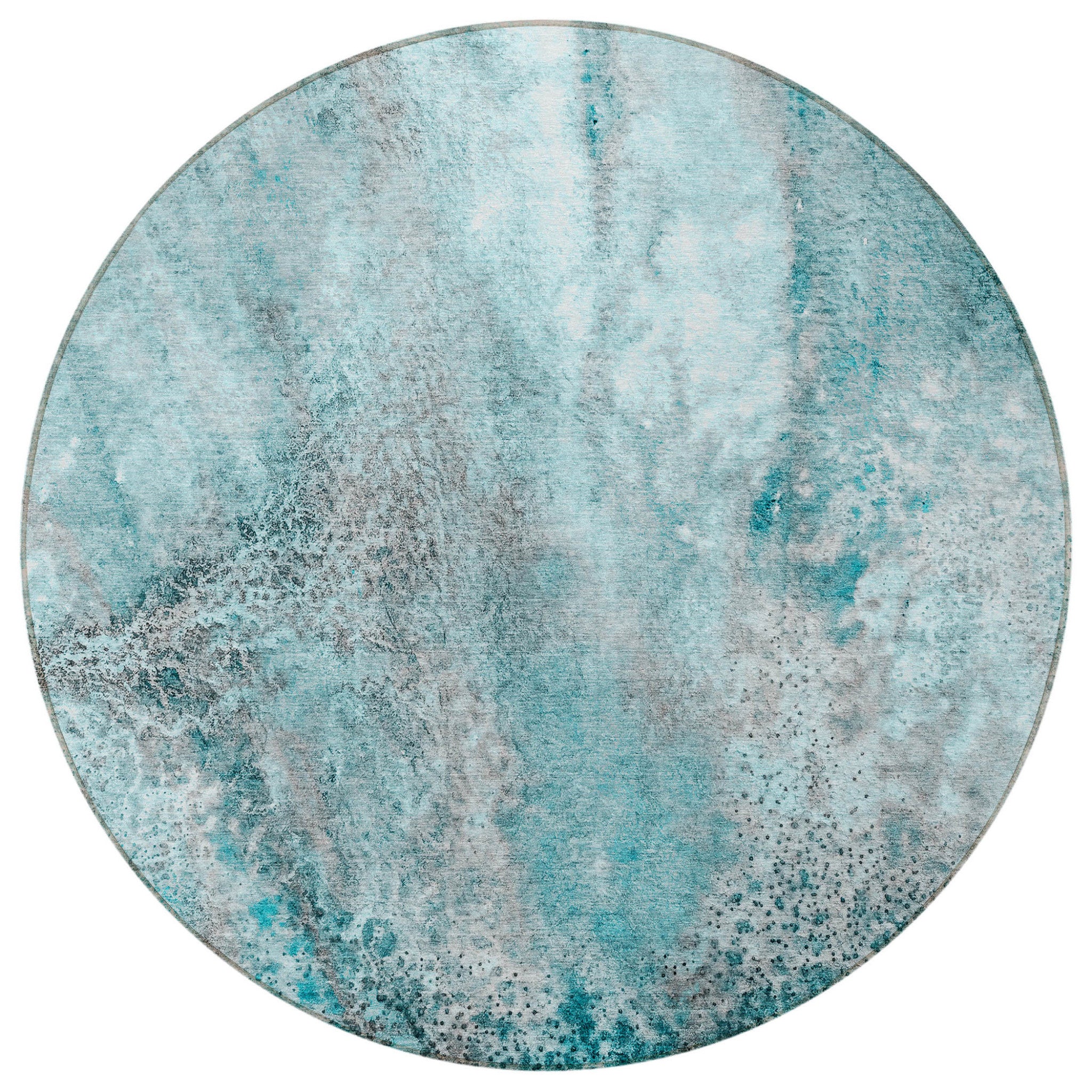 Stain-Resistant, Non-Skid Washable Outdoor Runner Rug with Stylish Abstract Design for Homes