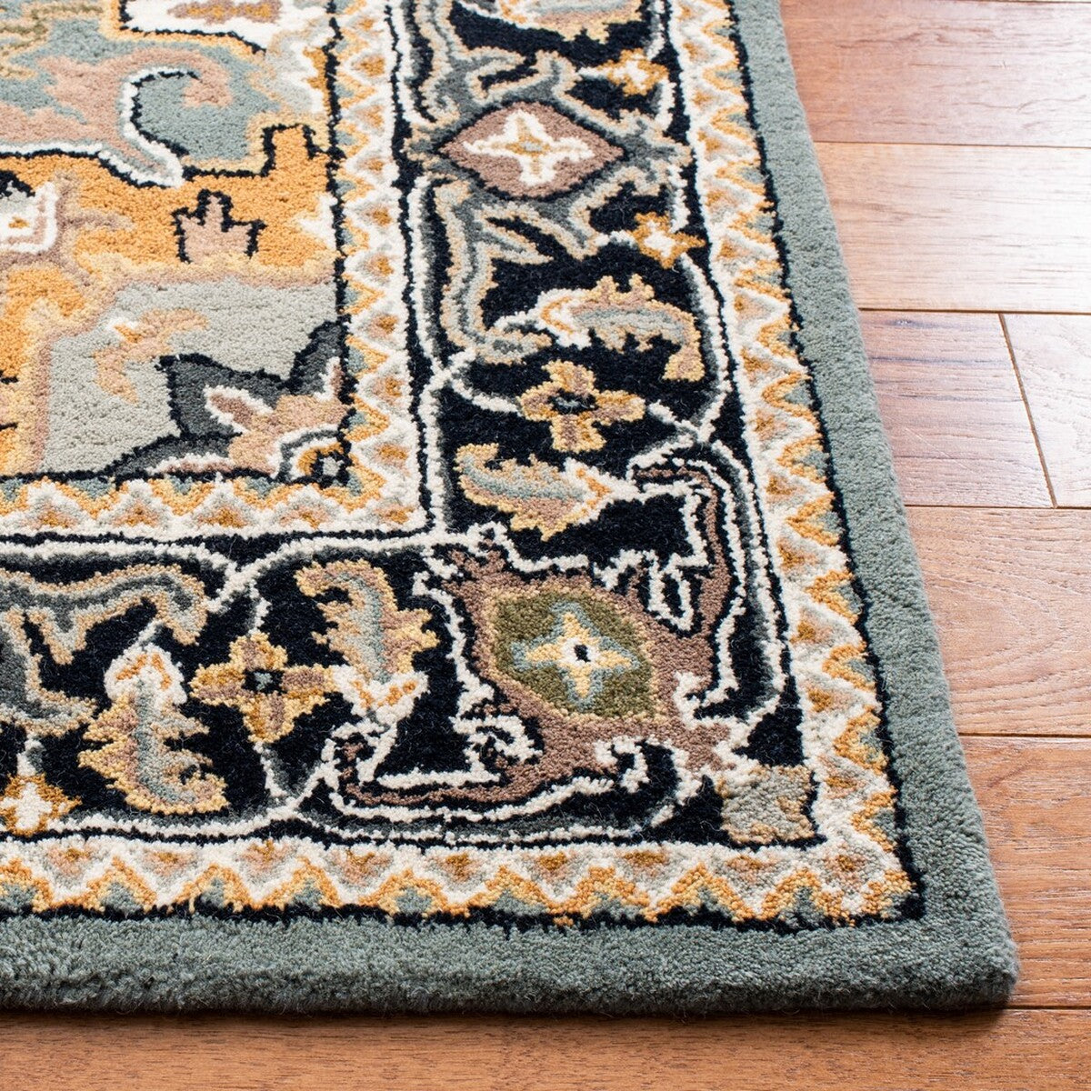 Exquisite Heritage Hand - Tufted Luxury Wool Pile Area Rug for Elegant Home Decor with Abundant Textures and Stylish Appeal