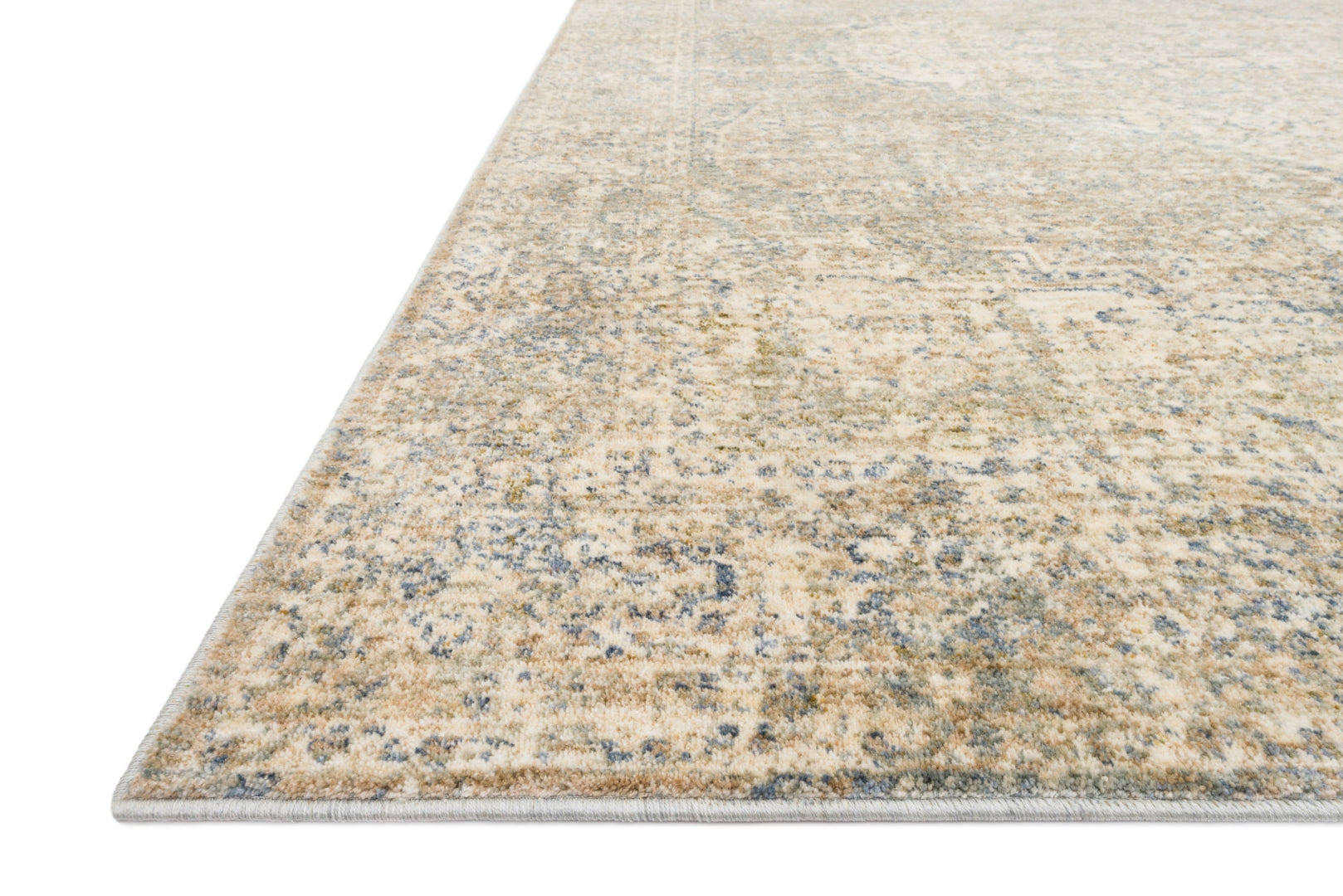 Revere Power Loomed Traditional Rug - Durable 100% Polyester with Soft Touch and Antique Design