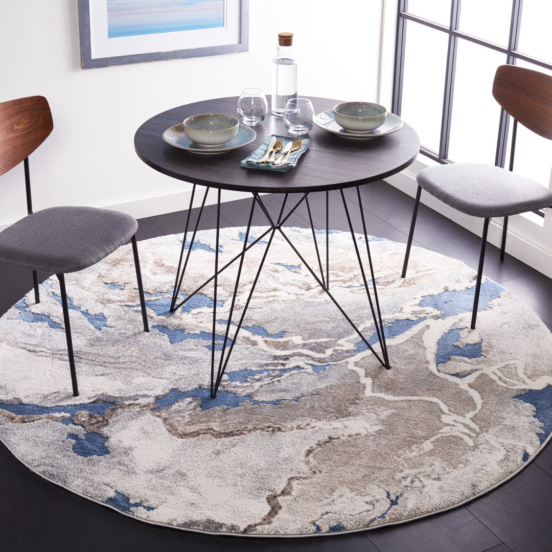 Luxurious Cyrus Power - Loomed Shag Rug: Polypropylene & Polyester Blend for Home Decor