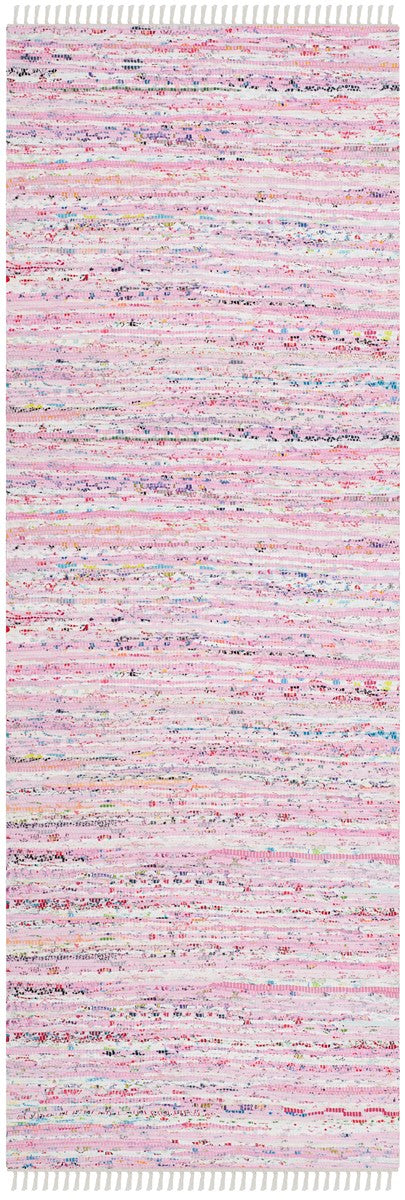 Handmade Woven Cotton Pile Rag Rug - A Piece of Art with Vibrant Colors and Timeless Charm for Casual Living Spaces