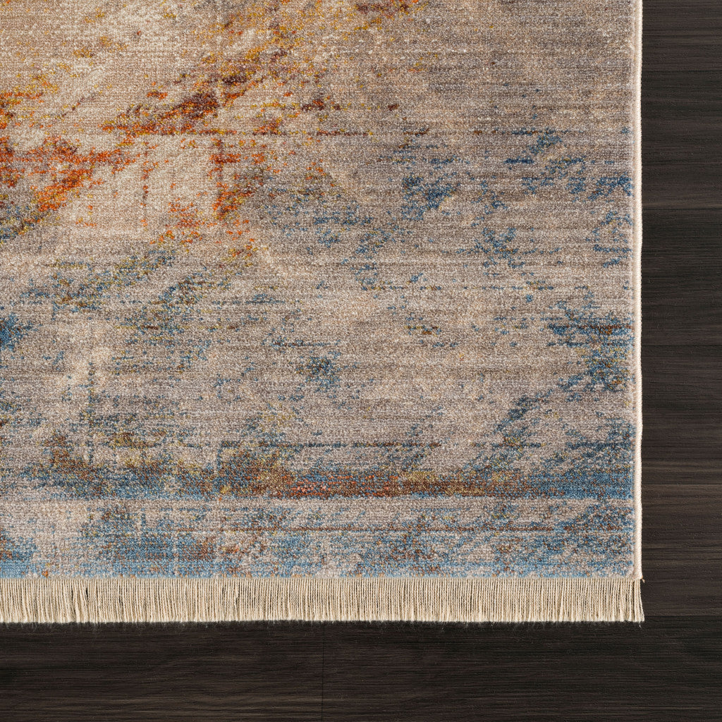 Stylish and Comfortable Gray Abstract Distressed Area Rug for Home Decoration - Enhance Your Living Space with Quality Design