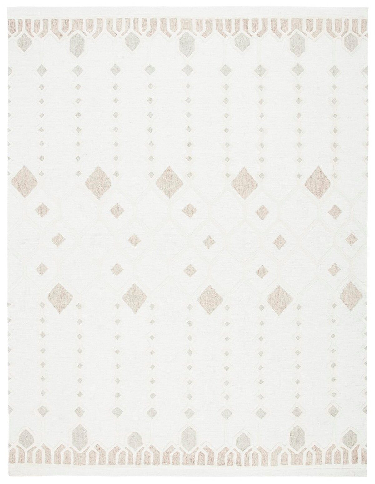 Exquisite Artistry Hand - Crafted Bohemian Area Rug for Home Decor, Made of 85% Wool and 15% Cotton for a Luxurious Feel
