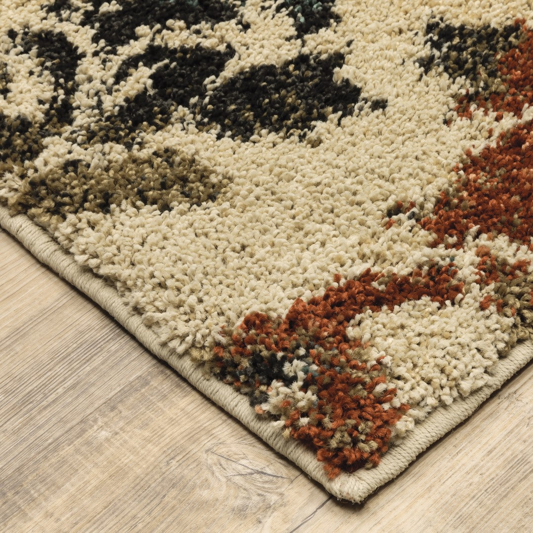 Kendall Tropical Floral Indoor Area Rug - Soft, Stain-Resistant Polypropylene Rug for Contemporary Interior Decor