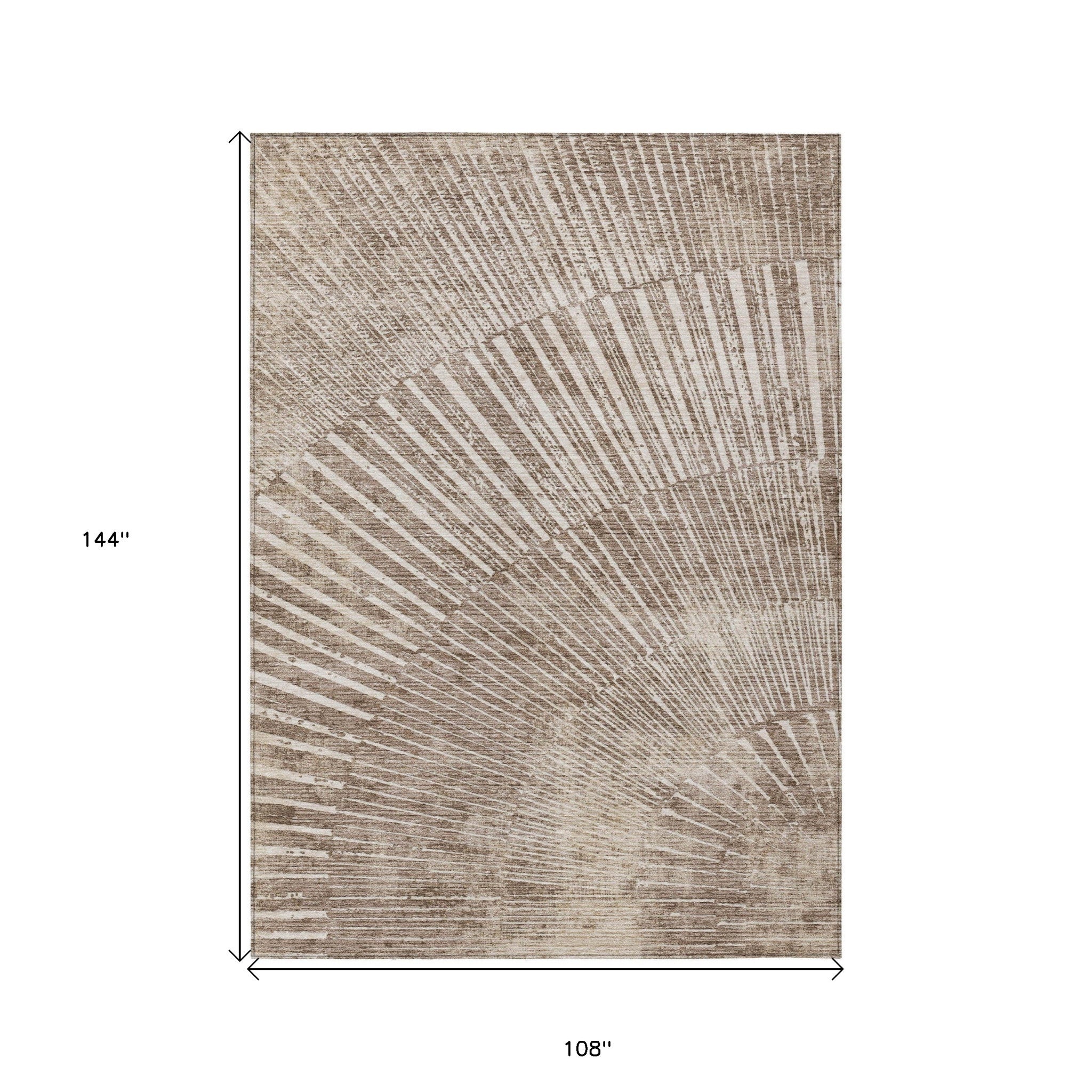 Stylish and Contemporary Abstract Washable Non-Skid and Stain-Resistant Runner Rug Ideal for Both Indoor and Outdoor Spaces