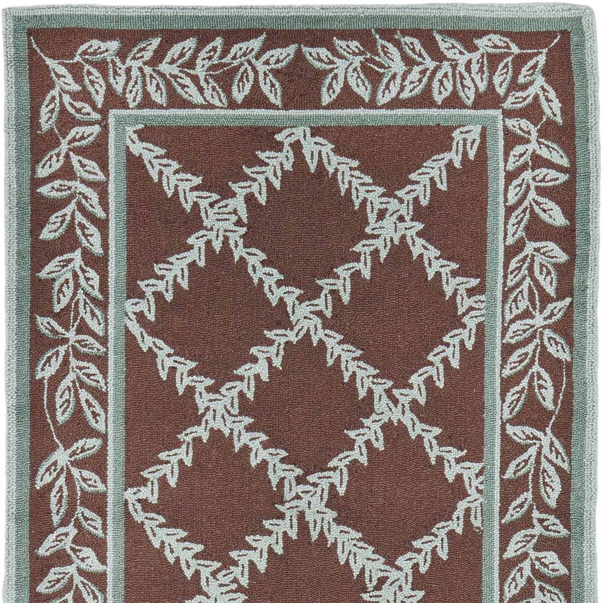 Exquisite Hand-Hooked Chelsea Rug: 100% Pure Wool Pile, Durable Cotton Backing, Timeless Designs