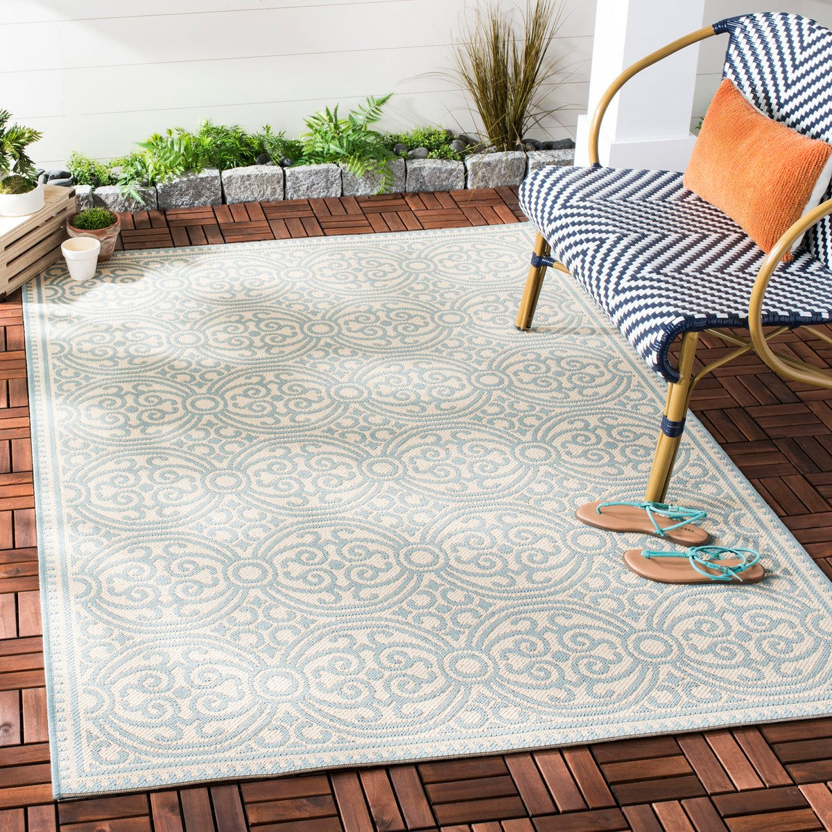 Luxurious and Durable Polypropylene Power Loomed Beach Rug for Stylish Home Decor