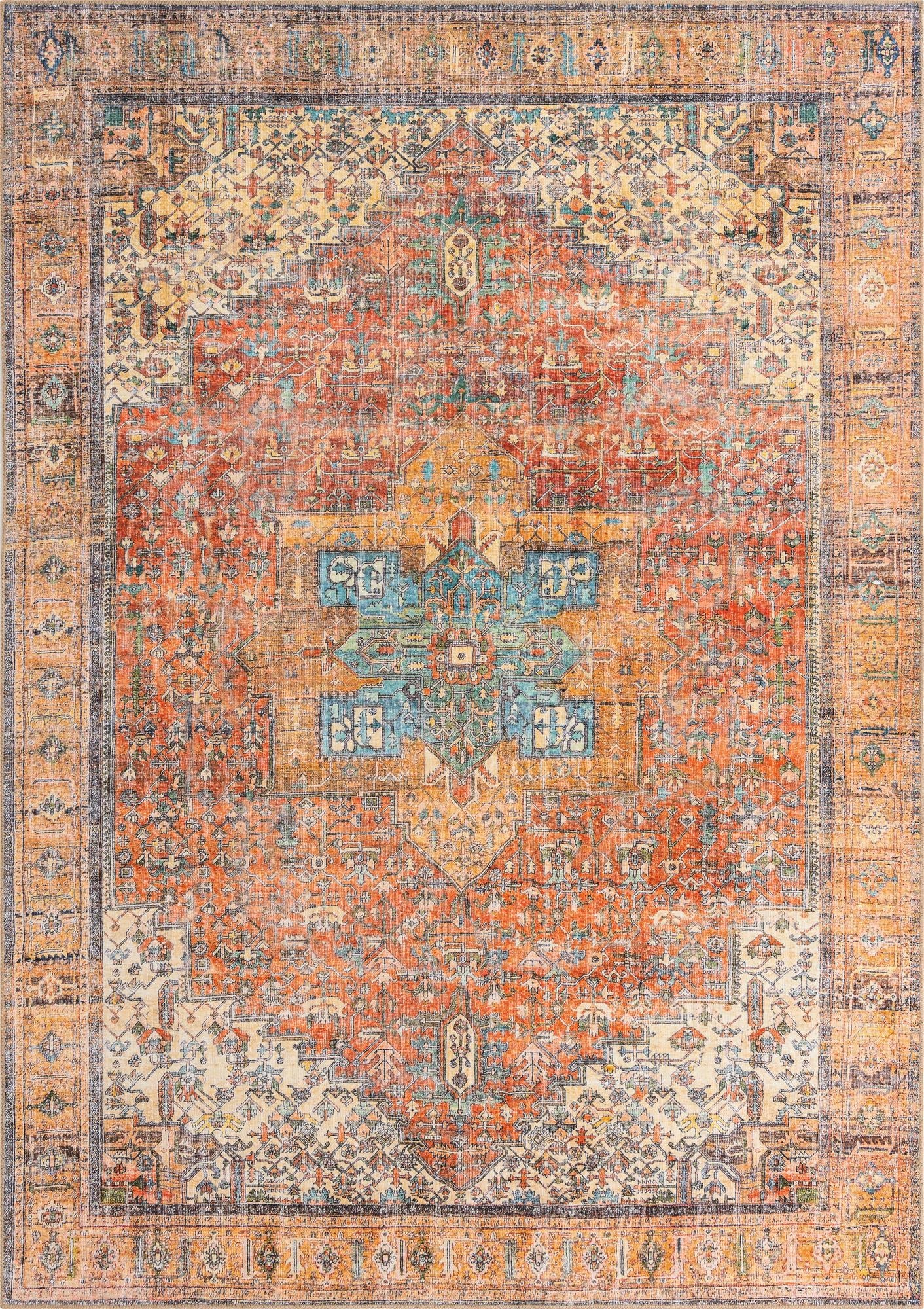 Timeless Durable and Versatile Abstract Revival Area Rug for Modern and Traditional Interior Spaces with Easy Maintenance