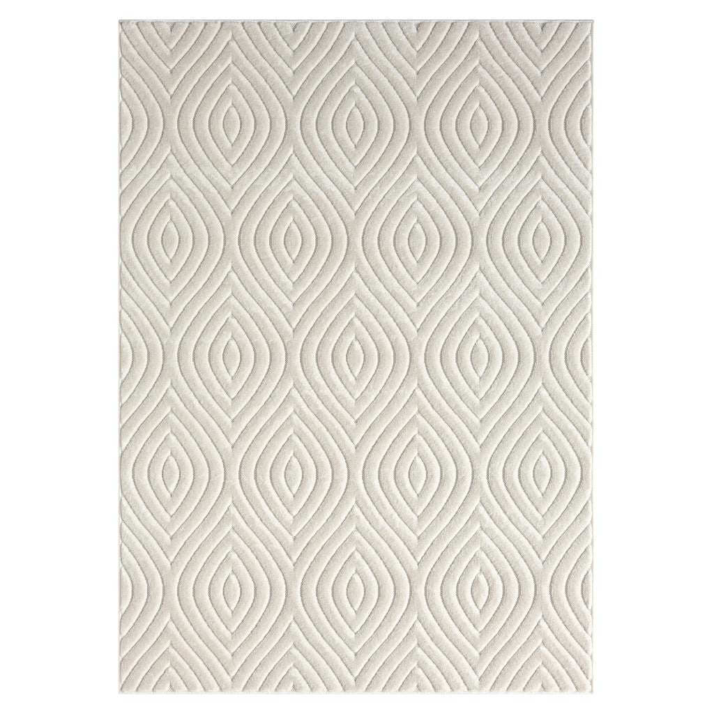 Elegant and Stain-Resistant Trellis Design Area Rug - Ideal for Family Homes with Kids and Pets