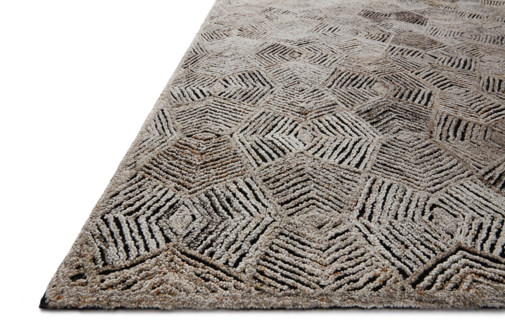 Prescott Contemporary Hooked Area Rug – Made of Premium Polyester, Wool, and Viscose for a Superb Luxurious Texture and Elegant Style