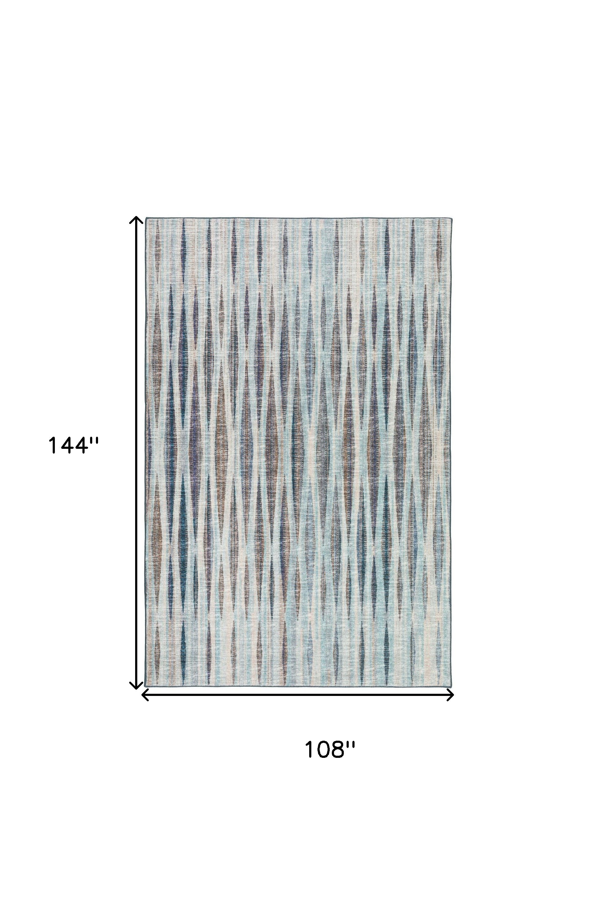 Exquisite 9-Foot by 12-Foot Blue Ombre Handmade Luxury Tufted Area Rug for Creating Cozy Living Spaces
