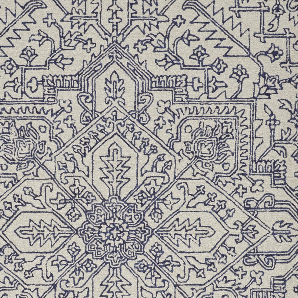 Exquisite Handmade Wool Floral Tufted Area Rug with Stain - Resistant Feature for Stylish and Comfortable Living Spaces