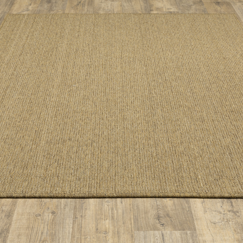 Stylish and Durable Tan Stain-Resistant 4x6 Outdoor and Indoor Area Rug for Decorating Your Spaces