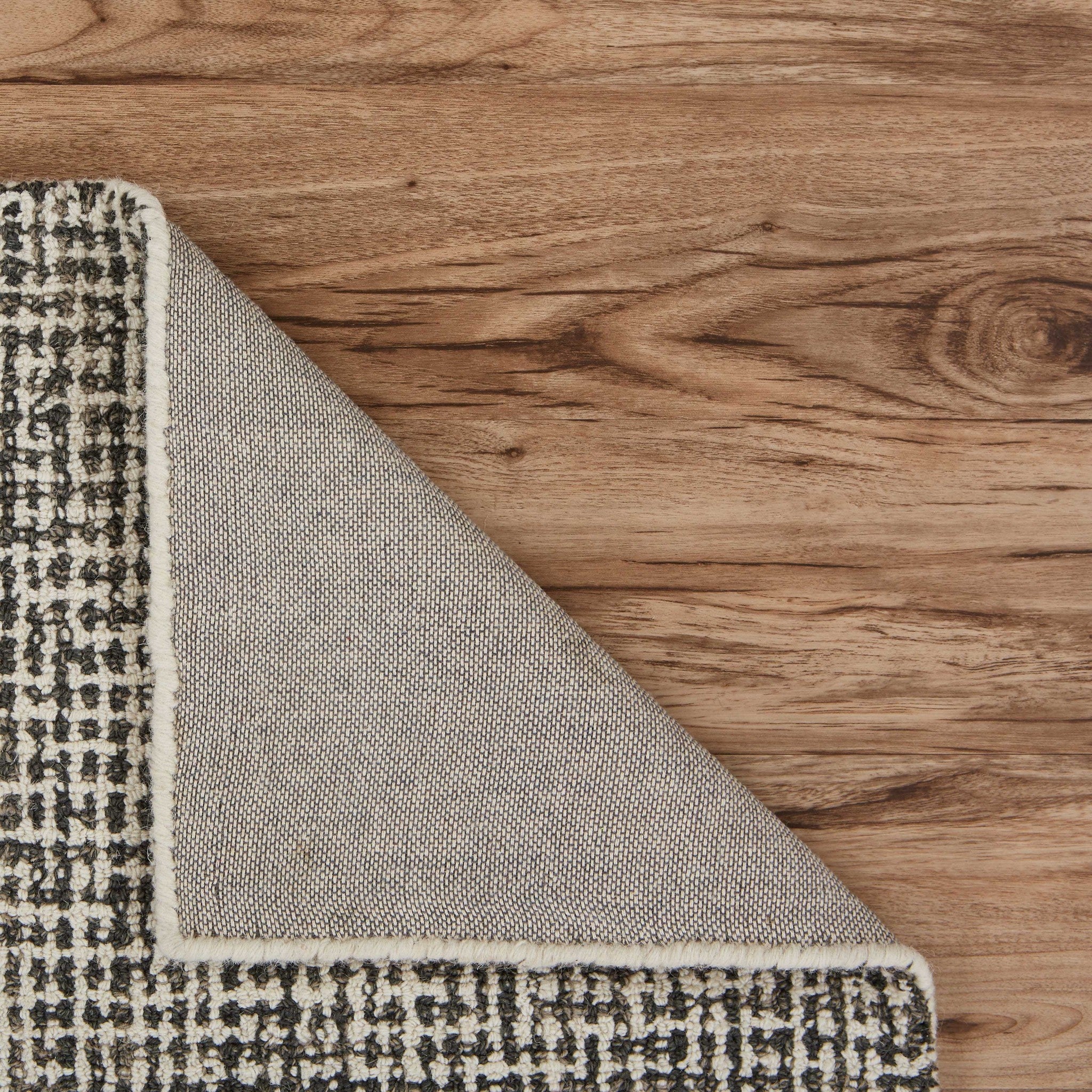 Handmade Blue and Ivory Wool Area Rug - Cozy, Stylish for Neutral Home Decor