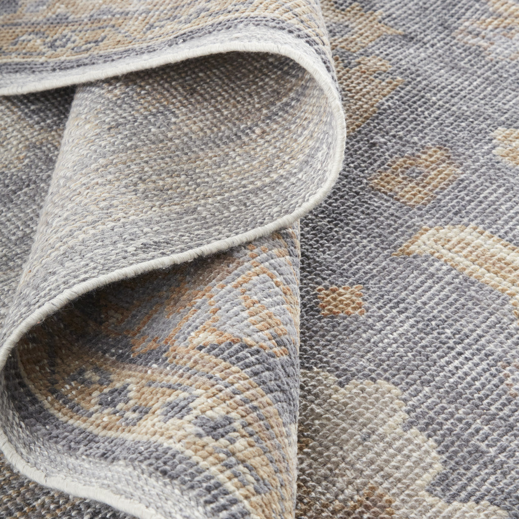 Stain-Resistant Hand-Knotted Oriental Area Rug for High-Traffic Spaces - Unique Design
