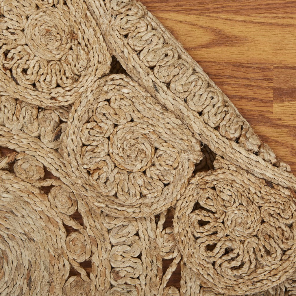 Handmade Natural Jute Sunshine Area Rug - Stylish Decor for Your Home