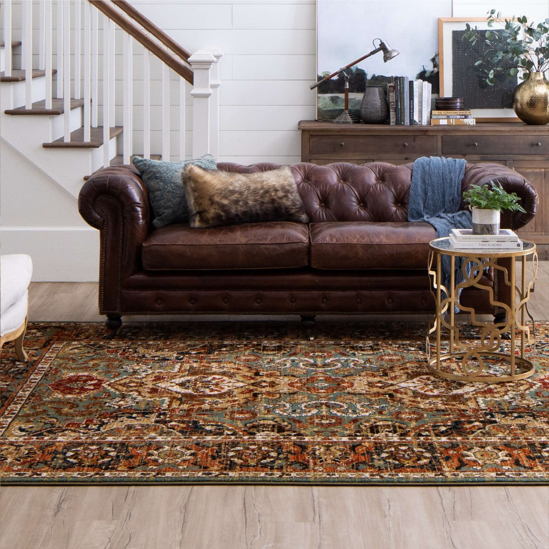 Spice Market Dhahar Ornamental Area Rug - Luxurious, Eco - Friendly, Soft, and Low - Maintenance