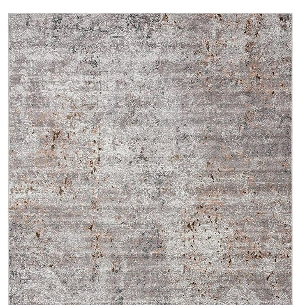 Light Gray Stain-Resistant & Durable Modern Abstract Nature-Inspired Area Rug