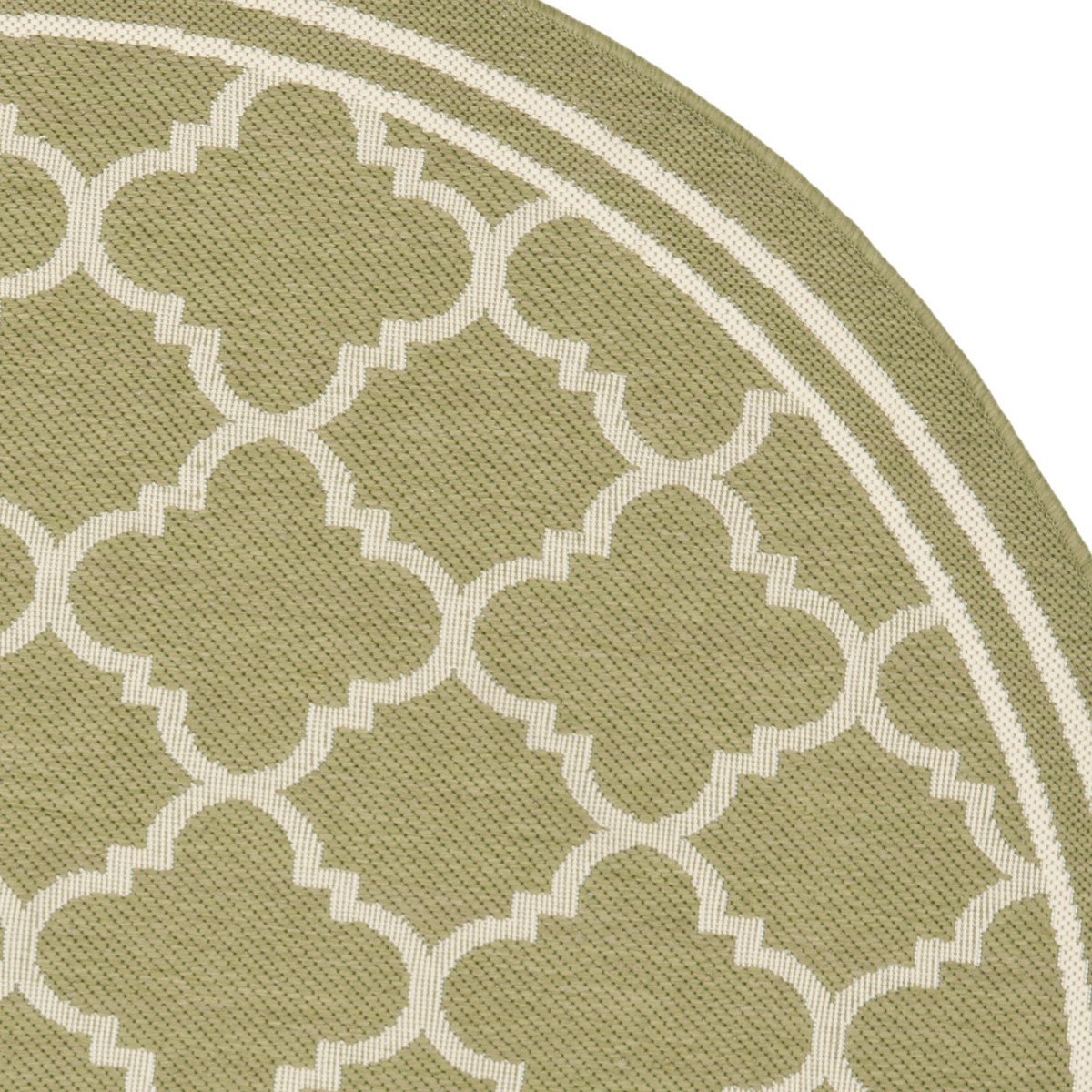 Stylish Courtyard Quatrefoil Pattern Indoor and Outdoor Area Rug with Weather-Resistant and Easy-Clean Features and Elegant Design