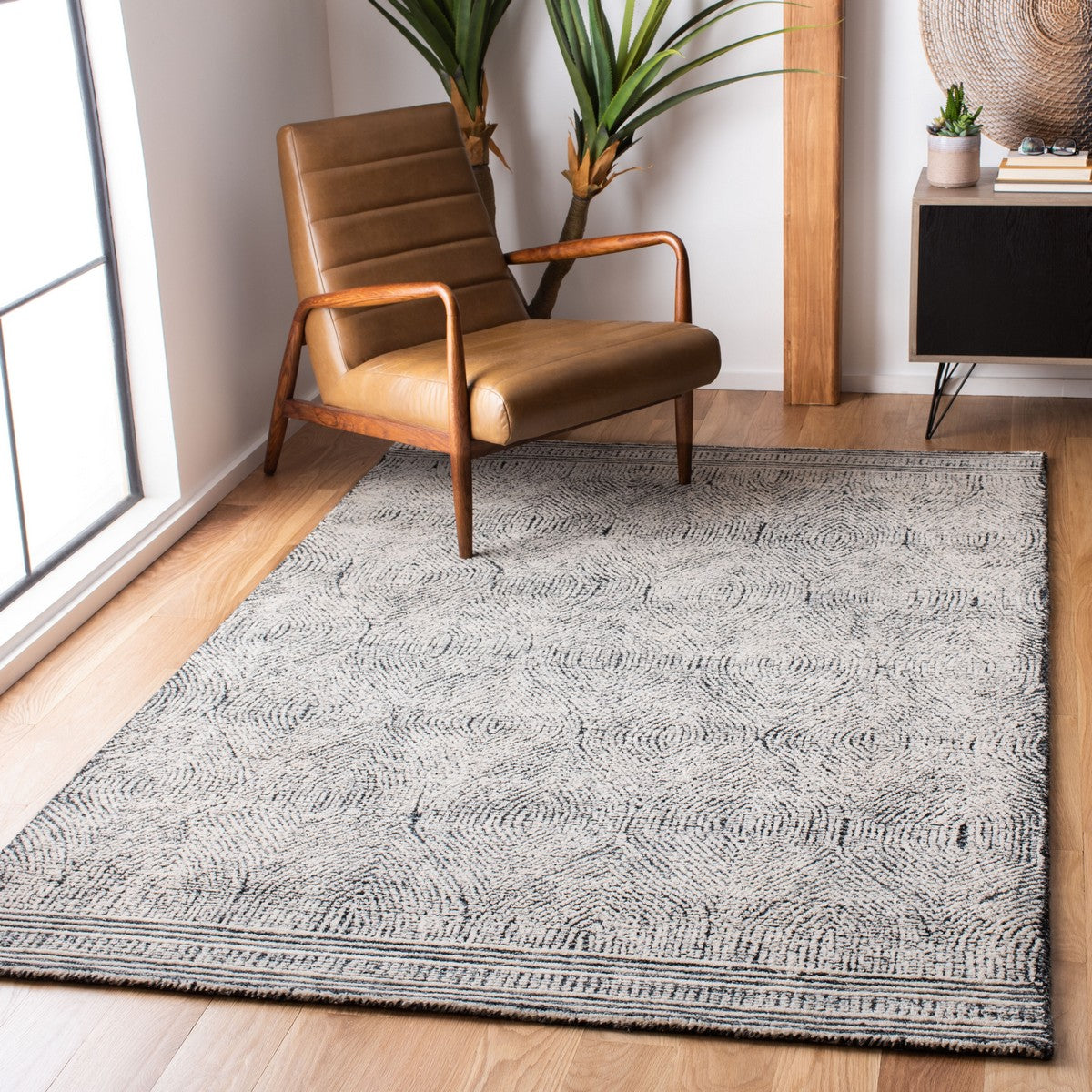 Luxurious 100% Wool Tufted Bohemian Abstract 340 Rug for Home Décor Upgrade