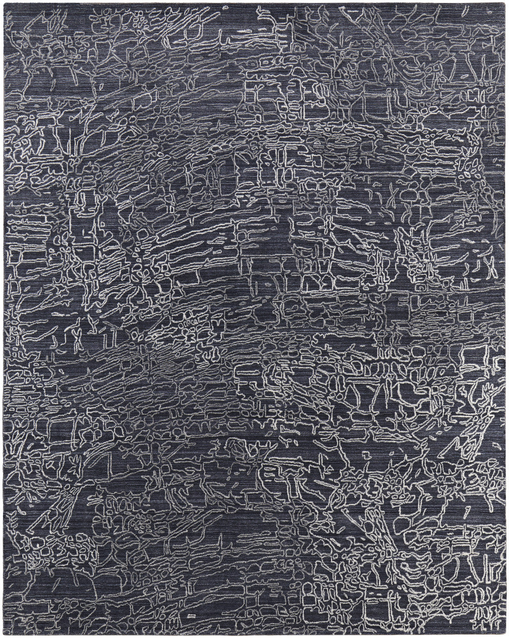 Stylish Hand-Woven Wool Blend Abstract Area Rug for Home Decor