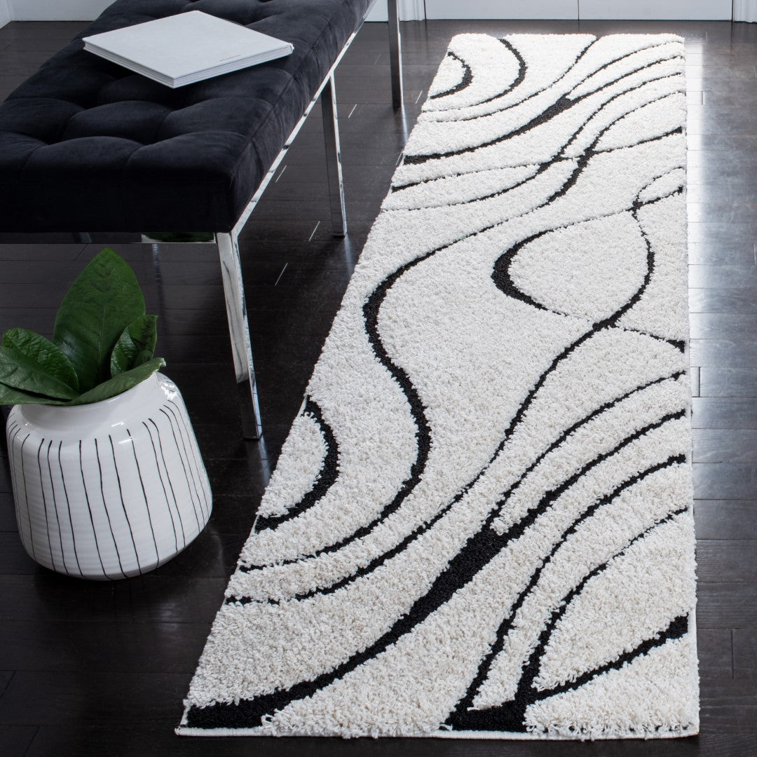 Luxurious Power Loomed Polypropylene Shag Rug from Turkey for Cozy Florida Home Decor