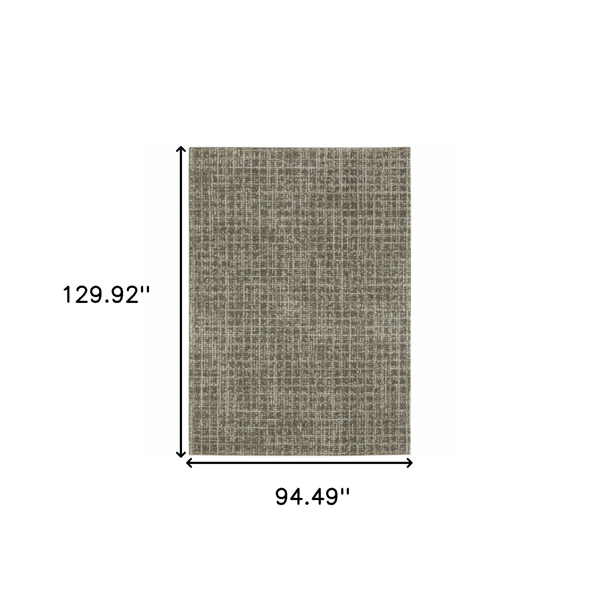 Stylish and Stain-Resistant Gray Geometric Power Loom Area Runner Rug Ideal for Spaces with Kids and Pets