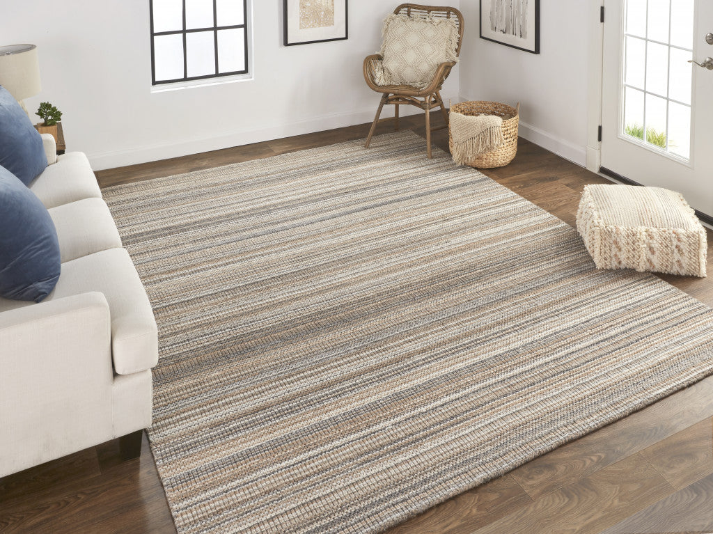 Stain-Resistant Hand-Woven Wool Area Rug for Timeless Home Decor