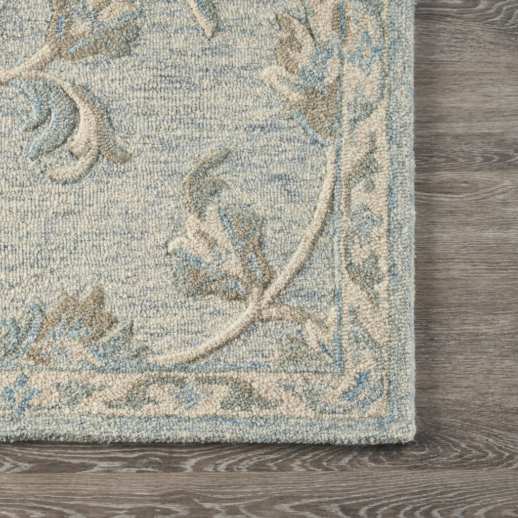 7' Hand-Tufted Gray Round Wool Area Rug - Stylish & Cozy for Any Home