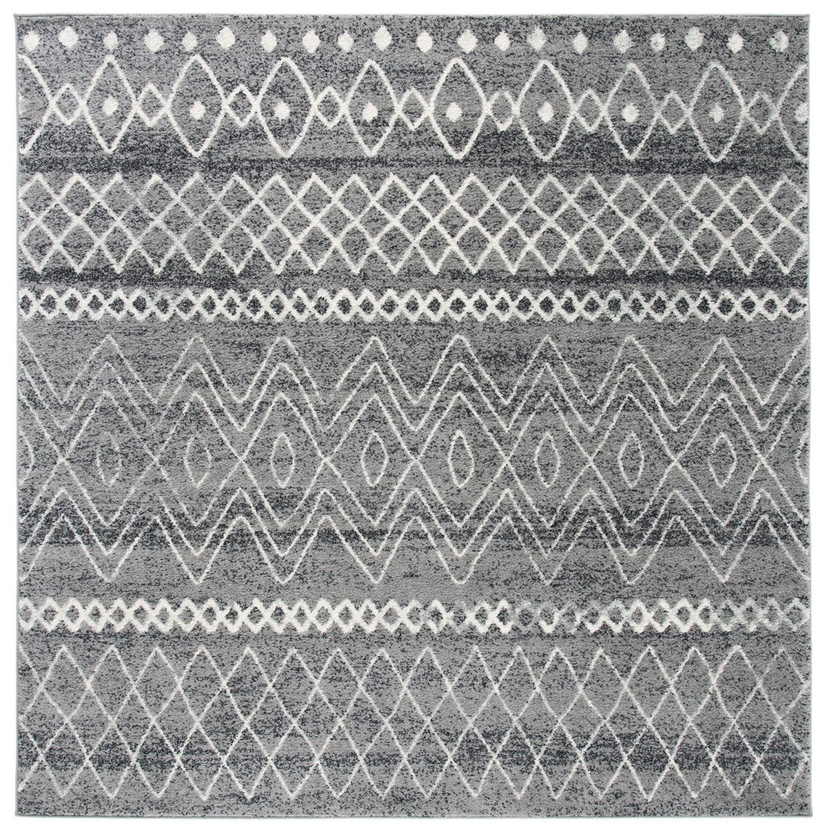 Stylish and Durable Madison Bohemian Power - Loomed Area Rug of Polypropylene and Jute