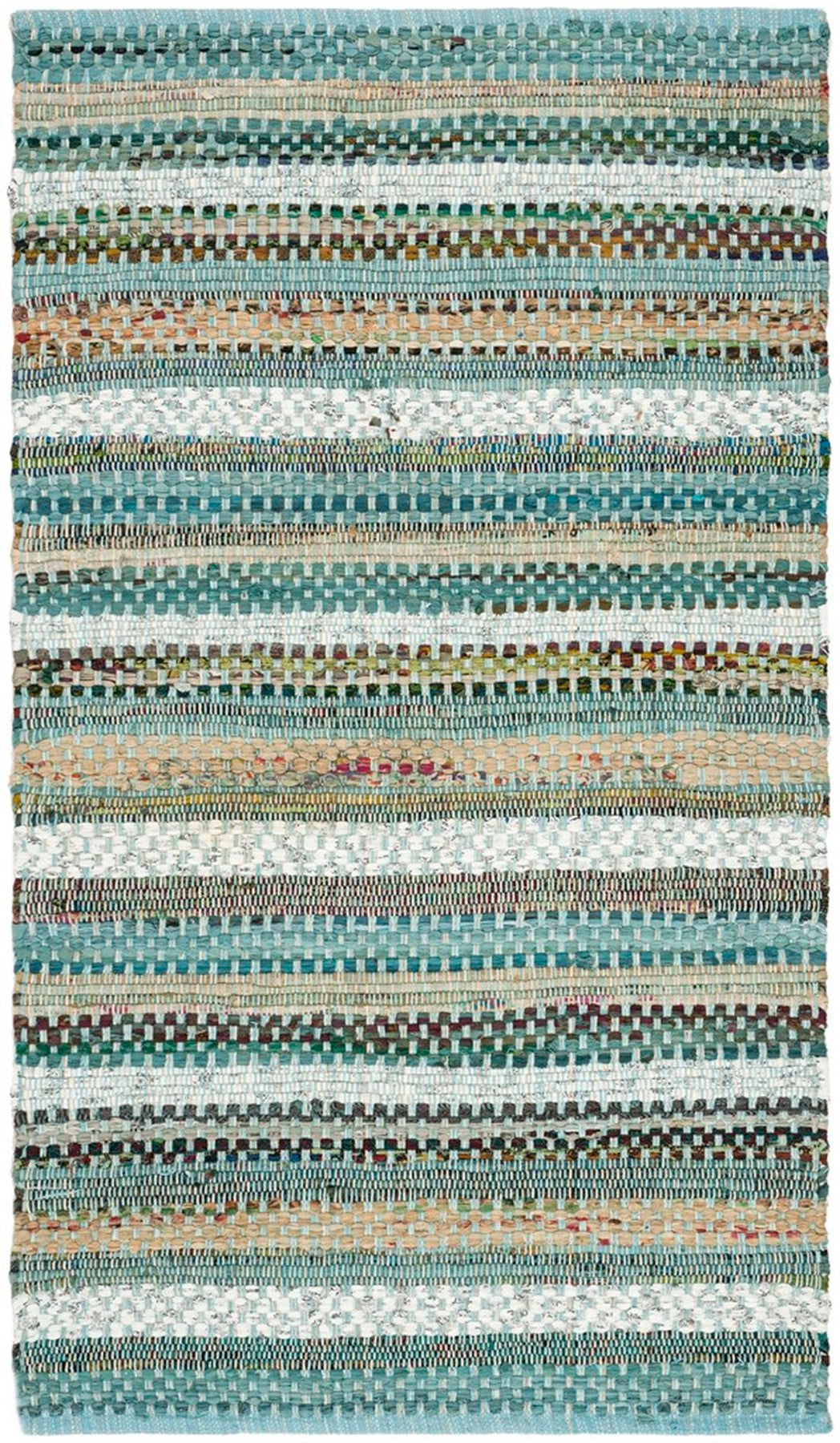 Stylish Hand - Woven Cotton Area Rug from India for Elegant Living Spaces