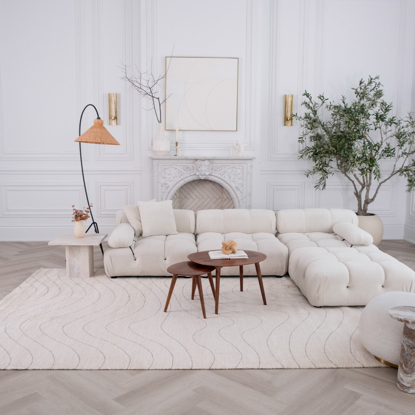 Stylish and Cozy 8' x 11' Cream and Beige Abstract Polyester Area Rug - Stain Resistant for Any Room in Home or Commercial Use