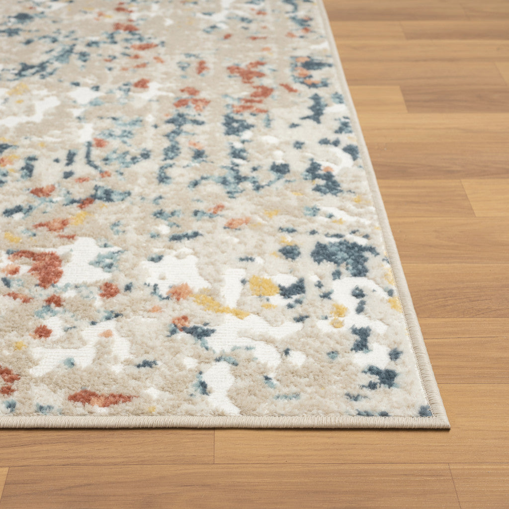 Stylish 5x7 Gray Abstract Area Rug for a Sophisticated Living Space