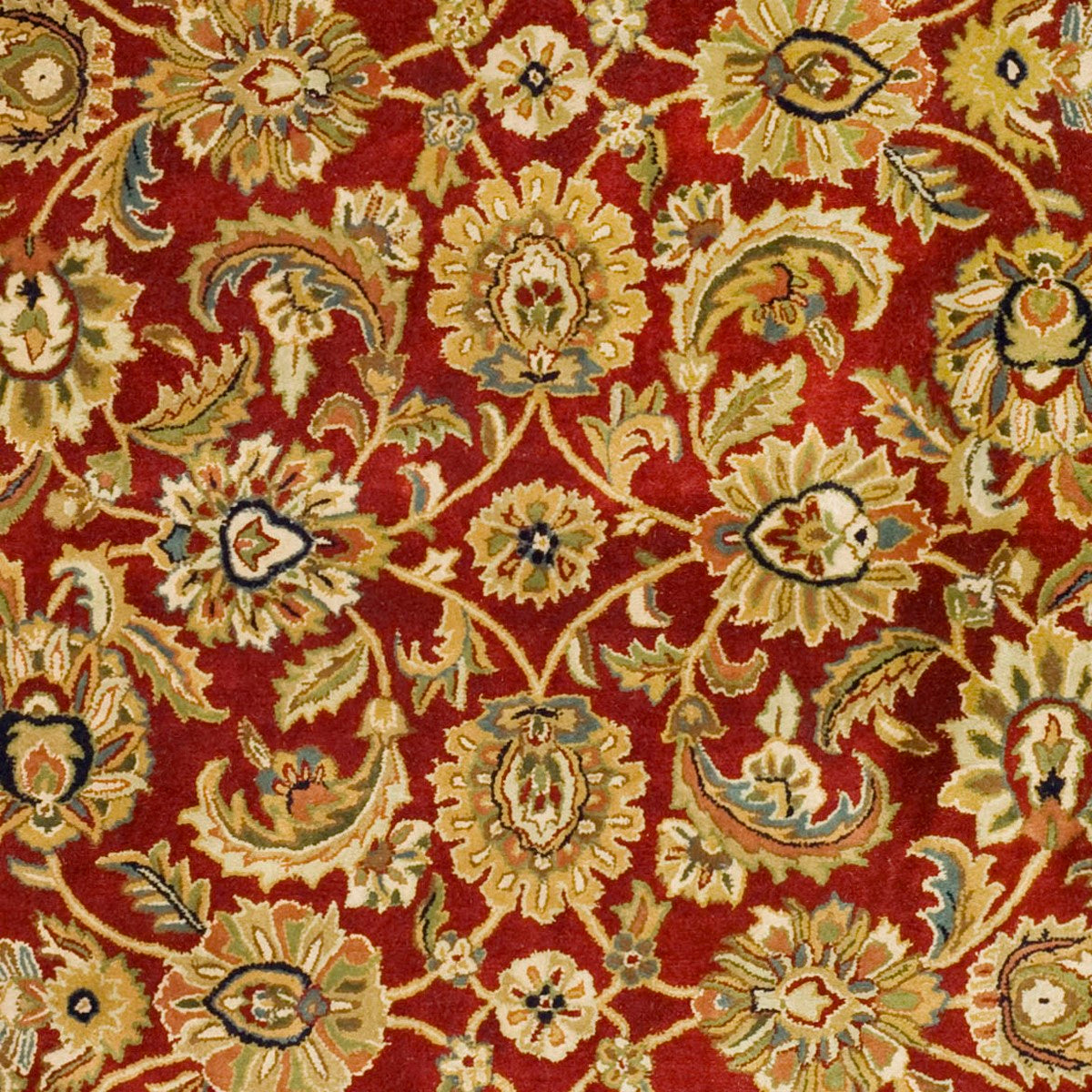 Elegant Hand - Tufted Wool Pile Rectangle Rug from India for Timeless Home Decor