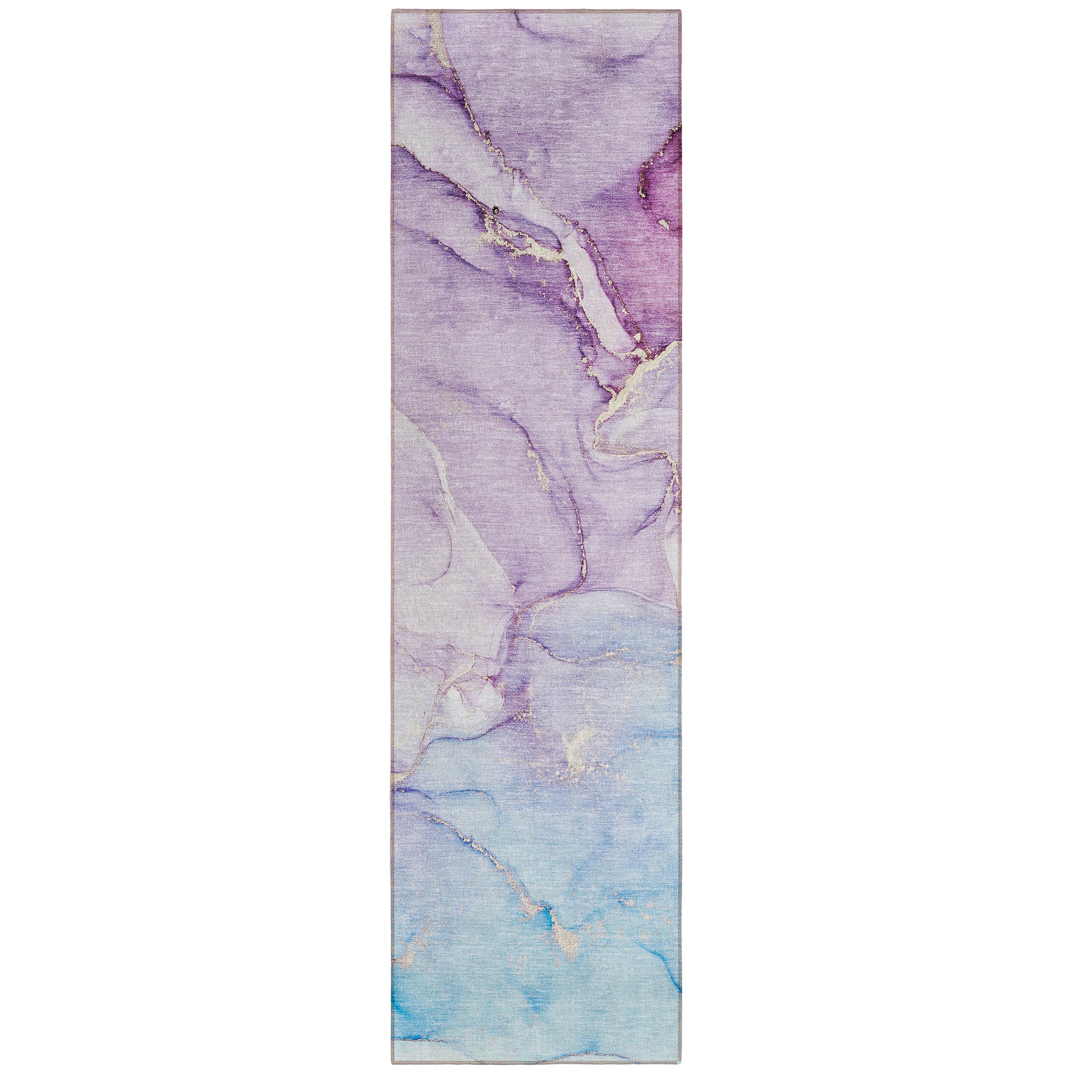 Stylish and Functional 8-Foot Abstract Washable Runner Rug for Indoor and Outdoor Use with Stain Resistant and Non-Skid Design
