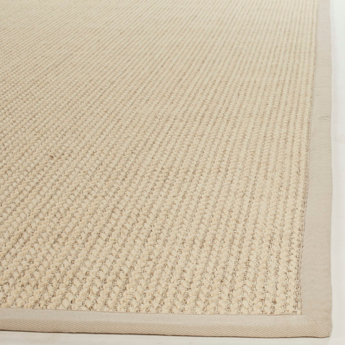 Soft, Textured, and Environmentally - Friendly Power Loomed Natural Coastal - Inspired Rug for Every Home Decor Style